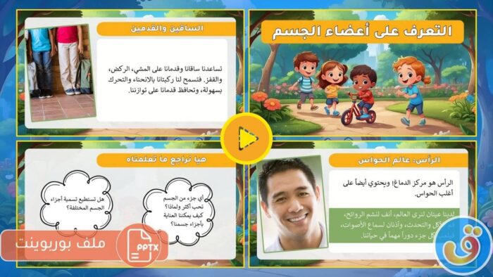 التعرف على أعضاء الجسم - بوربوينت