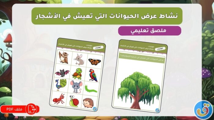 الغابات: نشاط عرض الحيوانات التي تعيش في الأشجار