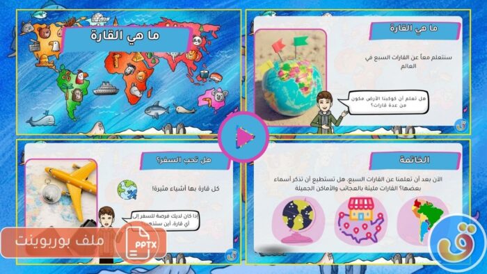 القارات والبلدان: بوربوينت ما هي القارة