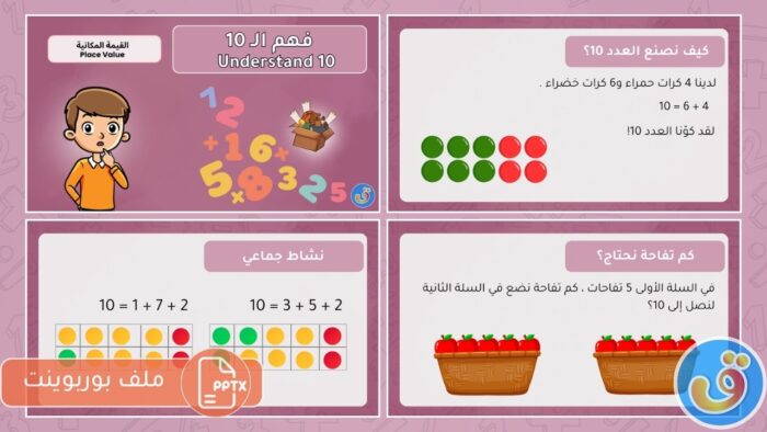 القيمة المكانية: فهم الـ 10 - بوربوينت فهم الـ 10