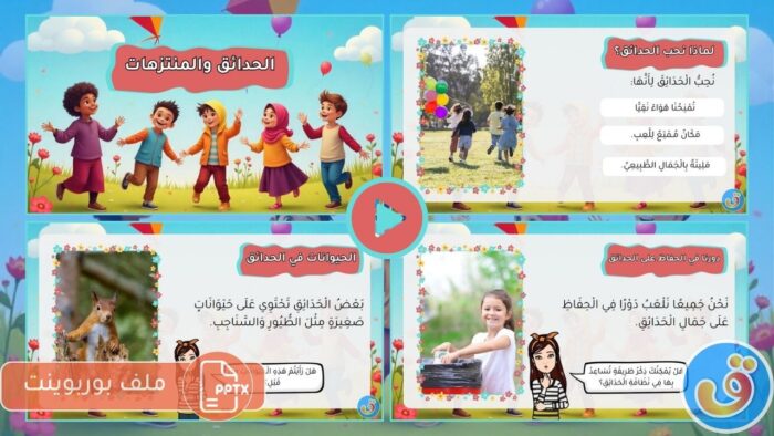 حدائق ومنتزهات: بوربوينت عن الحدائق والمنتزهات
