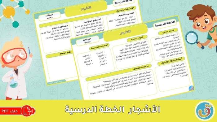 التعرف على النباتات: الأشجار - الخطة الدرسية