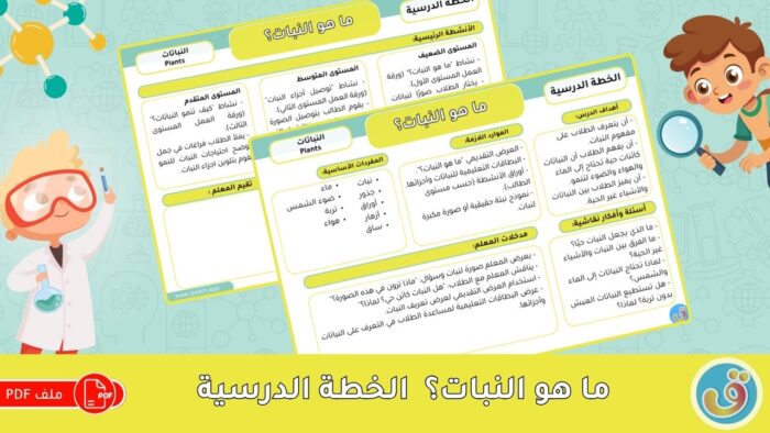 التعرف على النباتات: ما هو النبات؟ - الخطة الدرسية