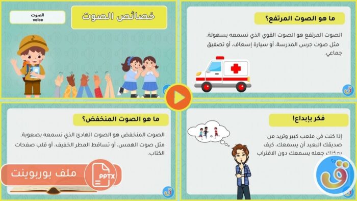 الصوت: خصائص الصوت - بوربوينت