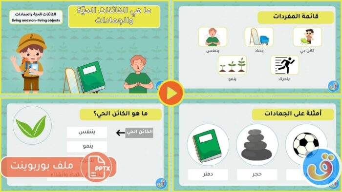 الكائنات الحيّة والجمادات: ما هي الكائنات الحيّة والجمادات - بوربوينت
