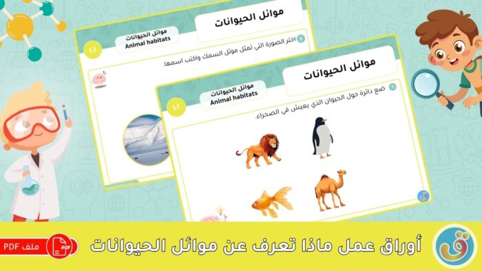 موائل الحيوانات: ماذا تعرف عن موائل الحيوانات - أوراق عمل